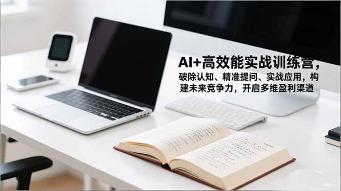 AI+高效能实战训练营，破除认知、精准提问、实战应用，构建未来竞争力，开启多维盈利渠道-轻创网