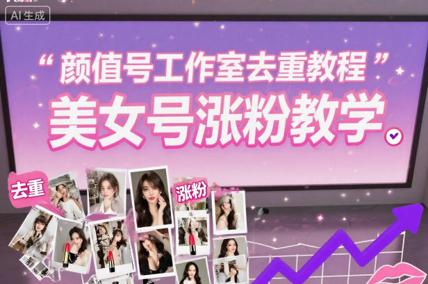 颜值号工作室去重教程，美女号涨粉教学-轻创网