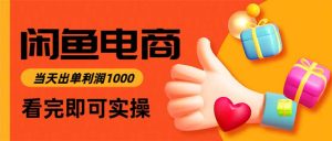 闲鱼高利润电商，当天上架当天出单，一单利润300-轻创网