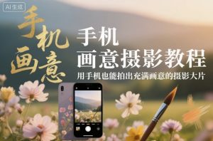 手机画意摄影教程，用手机也能拍出充满画意的摄影大片-轻创网