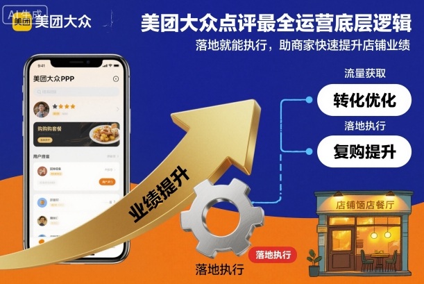 美团大众点评最全运营底层逻辑，落地就能执行，助商家快速提升店铺业绩-轻创网