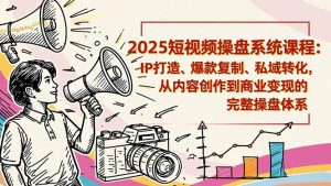2025短视频操盘线下课程：IP打造、爆款复制、私域转化，从内容创作到商业变现的完整操盘体系-轻创网