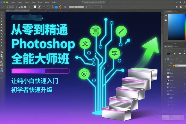 从零到精通Photoshop全能大师班,让纯小白快速入门,初学者快速升级-轻创网