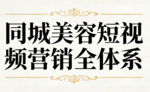 同城美容短视频营销全体系-轻创网