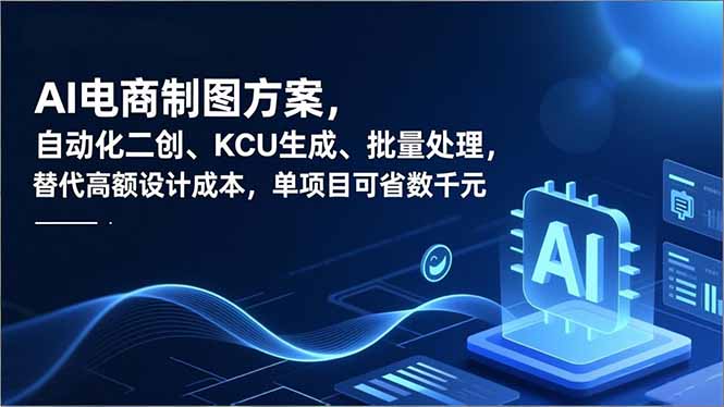 AI电商制图方案,自动化二创、SKU生成、批量处理,替代高额设计成本,单项目可省数千元-轻创网