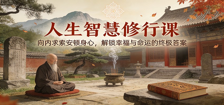 图片[1]-人生智慧修行课：向内求索安顿身心，解锁幸福与命运的终极答案-轻创网