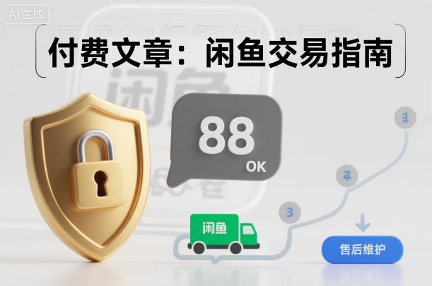 付费文章:闲鱼交易指南,怎么才能降低被坑被马扁的概率-轻创网