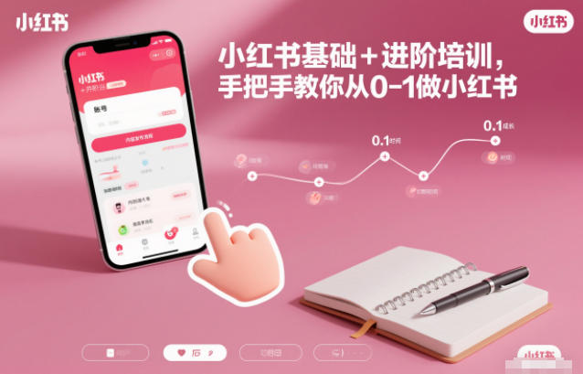 小红书基础+进阶培训,手把手教你从0-1做小红书-轻创网