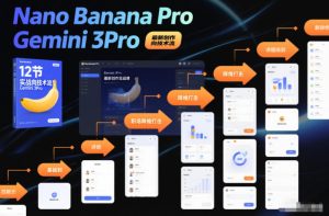 Nano Banana Pro Gemini 3Pro,最新创作实战课,12节实战向技术流,职场降维打击-轻创网