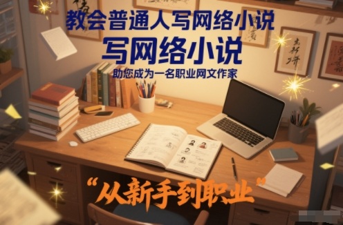 教会普通人写网络小说,助您成为一名职业网文作家-轻创网