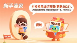 拼多多系统运营课(更新2026-轻创网