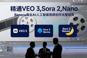 精通VEO 3，Sora 2，Nano Banana商业AI人工智能视频创作完整指南-轻创网