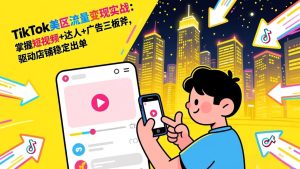 TikTok美区流量变现实战：掌握短视频+达人+广告三板斧，驱动店铺稳定出单-轻创网