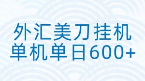 外汇美刀挂机：全自动挂机赚美金，单机600+-轻创网