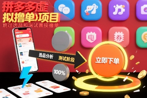 拼多多虚拟撸单项目，跳过选品和测试直接撸单-轻创网
