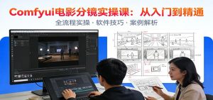 ComfyUI电影分镜实操课：分镜一致性，全流程AI视频制作，零基础也能做专业分镜-轻创网