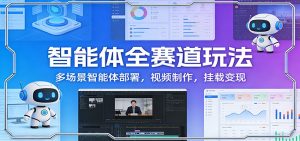 智能体全赛道玩法：多场景智能体部署，视频制作，挂载变现-轻创网