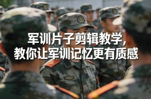 军训片子剪辑教学，教你让军训记忆更有质感-轻创网