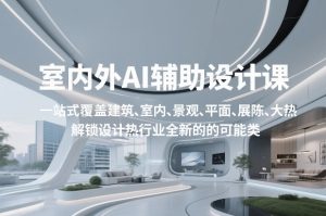 室内外AI设计课，一站式覆盖建筑、室内、景观、平面、展陈五大热门品类，解锁设计行业的全新可能-轻创网