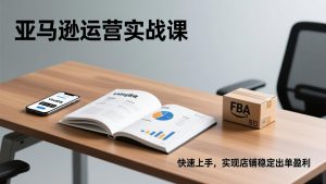 亚马逊运营实战课，Listing优化、Vine秒杀、FBA发货，快速上手，实现店铺稳定出单盈利-轻创网