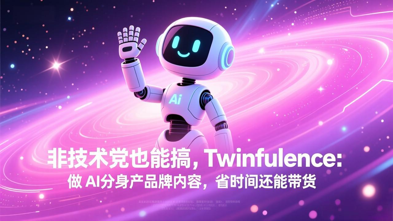 非技术党也能搞!Twinfluence:做 AI 分身产品牌内容,省时间还能带货-轻创网