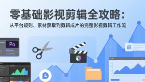 零基础影视剪辑全攻略：从平台规则、素材获取到剪辑成片的完整影视剪辑工作流-轻创网