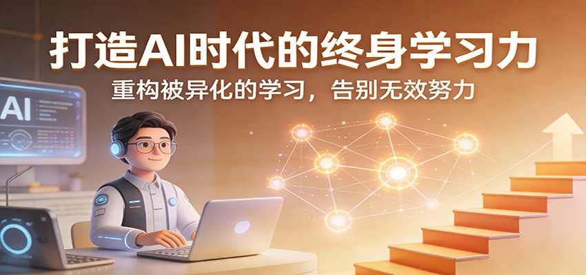 打造AI时代的终身学习力：重构被异化的学习，告别无效努力-轻创网
