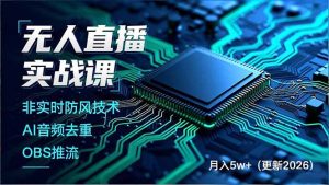 无人直播实战课(更新2月-轻创网