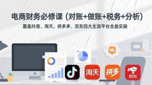 电商财务必修课(对账+做账+税务+分析-轻创网