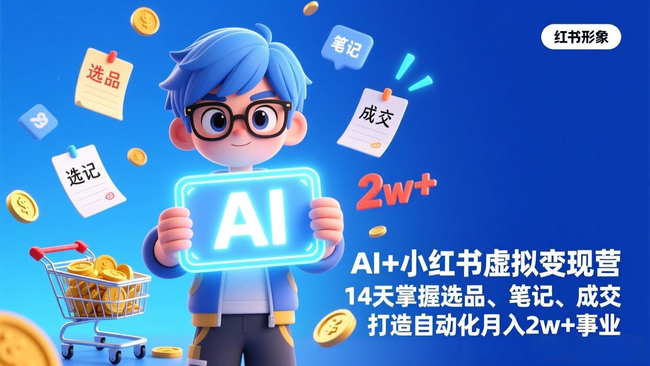 AI+小红书虚拟变现营(完结-轻创网