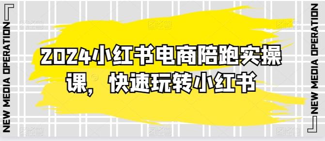 2024小红书电商陪跑实操课，快速玩转小红书，超过20节精细化课程-轻创网