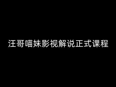 汪哥影视解说正式课程：剪映/PR教学/视解说剪辑5大黄金法则/全流程剪辑7把利器等等-轻创网