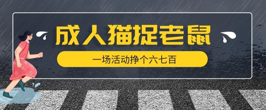最近很火的成人版猫捉老鼠，一场活动挣个六七百太简单了【揭秘】-轻创网