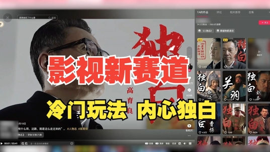 最新影视解说玩法，人物独白，30天涨粉24万+，全流程拆解【揭秘】-轻创网