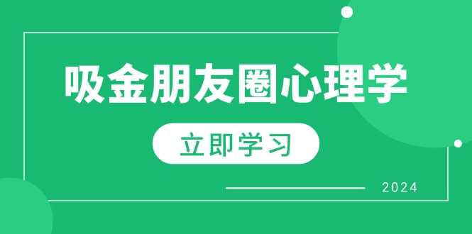 朋友圈吸金心理学：揭秘心理学原理，增加业绩，打造个人IP与行业权威-轻创网