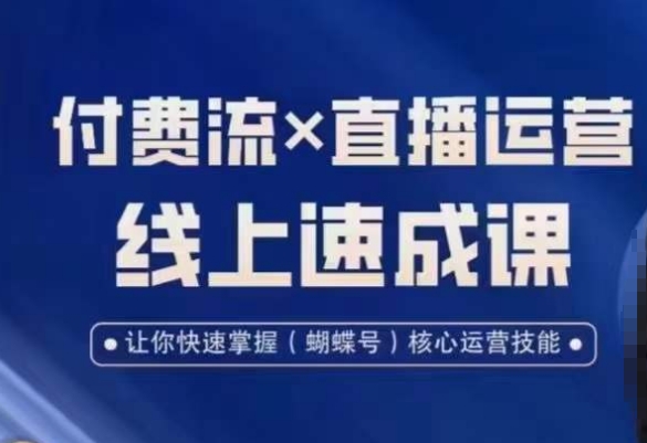 视频号付费流实操课程，付费流✖️直播运营速成课，让你快速掌握视频号核心运营技能-轻创网