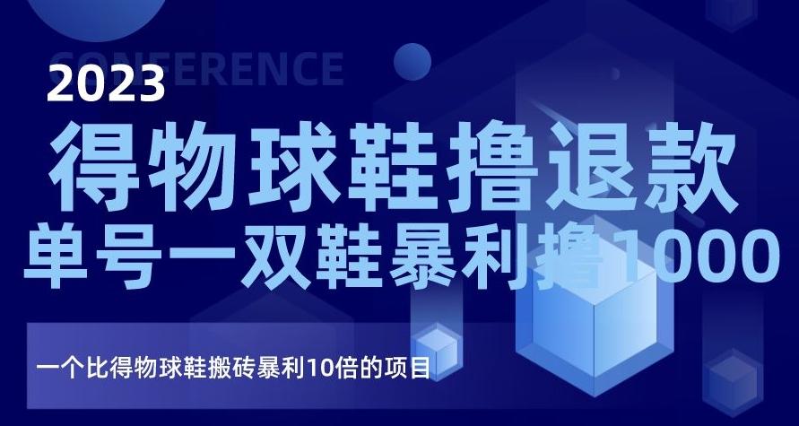 2023得物球鞋撸退款，单号一双鞋暴利撸1000，一个比得物球鞋搬砖暴利10倍的项目【揭秘】-轻创网