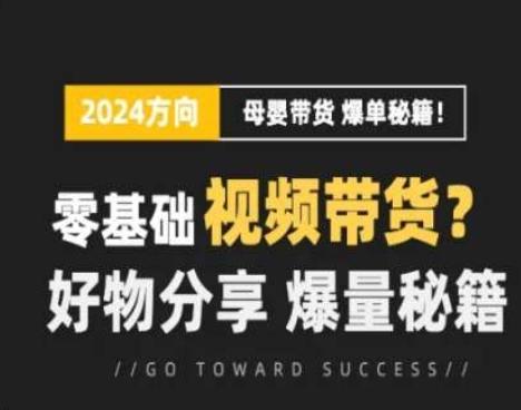 短视频母婴赛道实操流量训练营，零基础视频带货，好物分享，爆量秘籍-轻创网