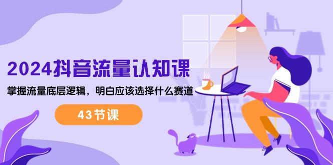 2024抖音流量·认知课：掌握流量底层逻辑，明白应该选择什么赛道 (43节课-轻创网