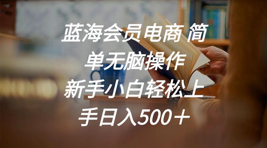 蓝海会员电商 简单无脑操作 新手小白轻松上手日入500＋-轻创网