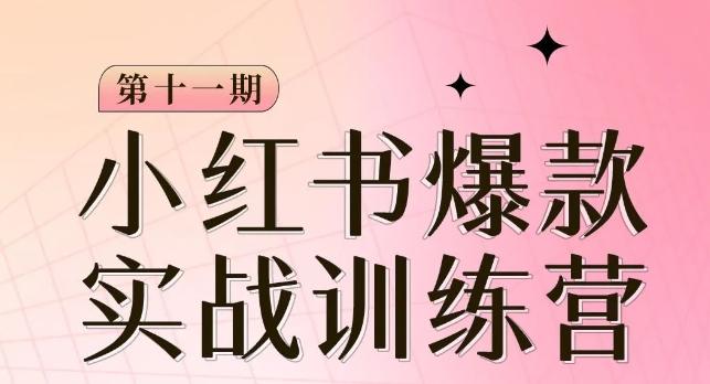 小红书博主爆款训练营第11期，手把手教你从0-1做小红书，从定位到起号到变现-轻创网