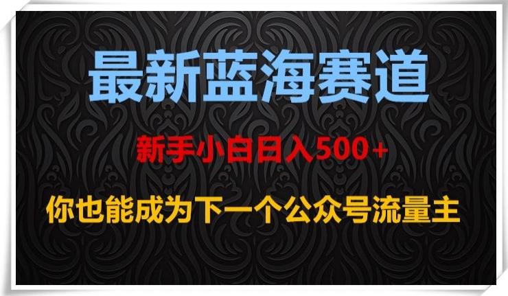 最新蓝海赛道，新手小白日入500+，你也能成为下一个公众号流量主【揭秘】-轻创网