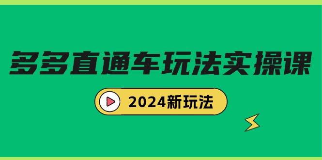 (9412期)多多直通车玩法实战课，2024新玩法(7节课)-轻创网