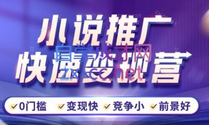 洲洲老师·小说推广快速变现营-轻创网