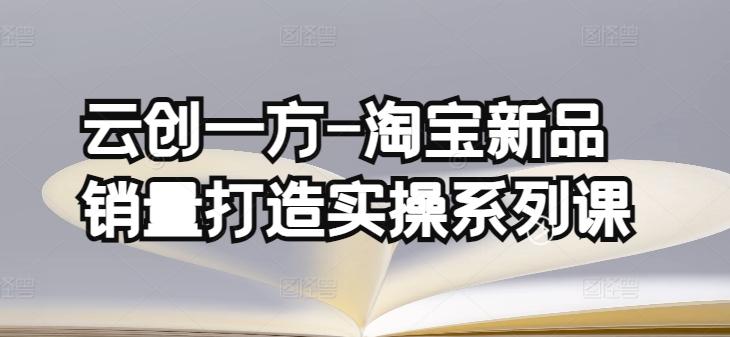 云创一方-淘宝新品销量打造实操系列课，基础销量打造(4课程)+补单渠道分析(4课程)-轻创网