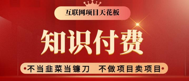 2024互联网项目天花板，新手小白也可以通过知识付费月入10W，实现财富自由【揭秘】-轻创网