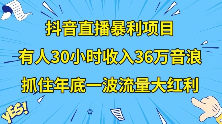 抖音直播暴利项目，有人30小时收入36万音浪，公司宣传片年会视频制作，抓住年底一波流量大红利【揭秘】-轻创网