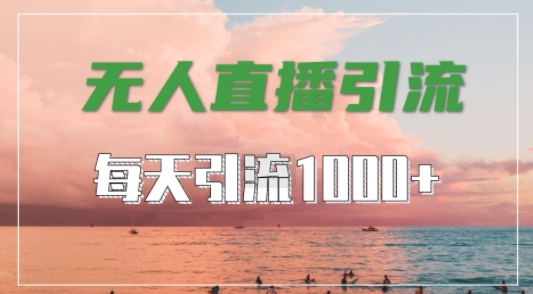 抖音快手视频号全平台通用，无人直播引流法，超暴力引流1000+高质量精准创业粉【揭秘】-轻创网