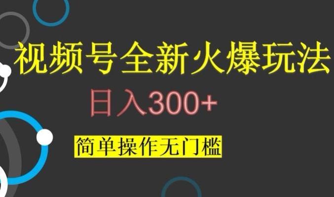 视频号最新爆火玩法，日入300+，简单操作无门槛【揭秘】-轻创网