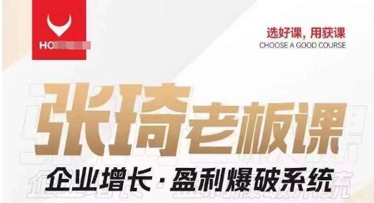 【组合课】张琦张琦老板企业增长·盈利爆破系统（直播专享）-轻创网